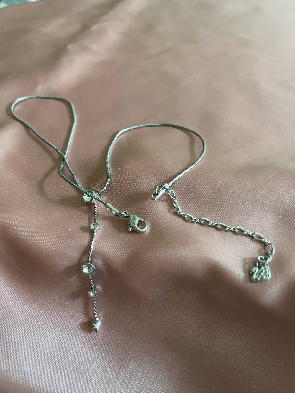 Swarovski Crystal Y-Drop Necklace - Picture 6 of 7